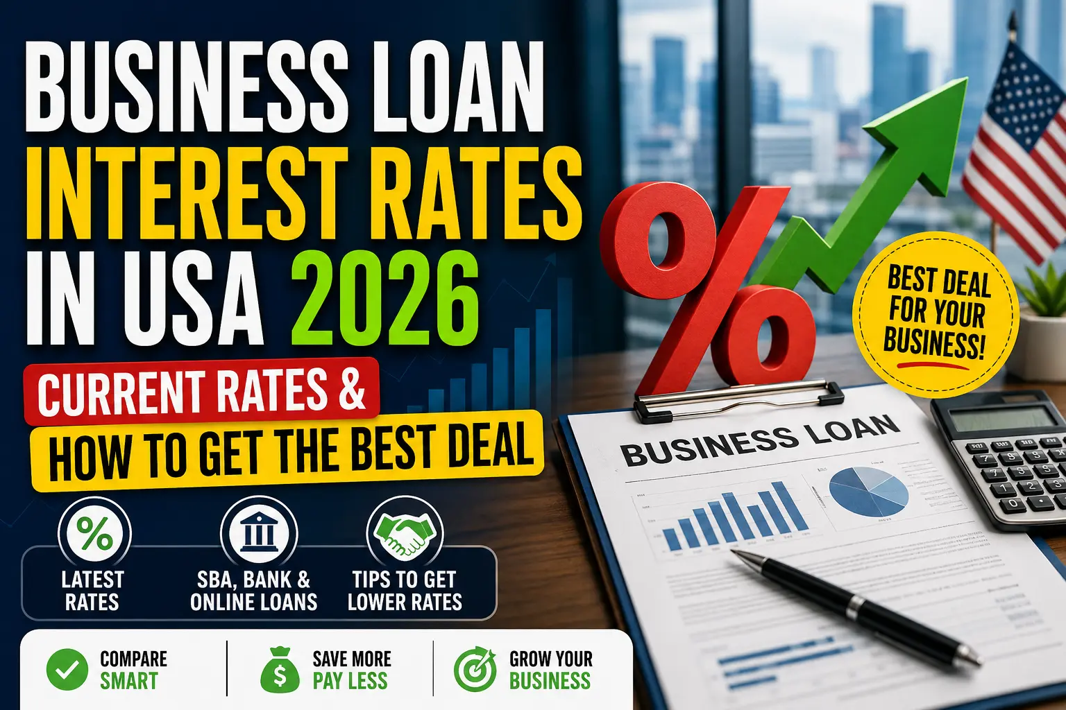 Business Loan Interest Rates in USA 2026